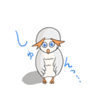 眉毛が可愛いフクロウ（個別スタンプ：25）