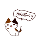 面白い猫 日本語（個別スタンプ：3）