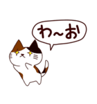 面白い猫 日本語（個別スタンプ：7）