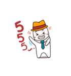 White man wearing a hat（個別スタンプ：11）