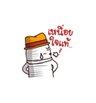 White man wearing a hat（個別スタンプ：27）