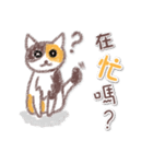 stupid three color cat（個別スタンプ：5）