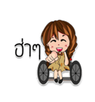 little princess on wheelchair v1（個別スタンプ：6）