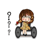 little princess on wheelchair v1（個別スタンプ：7）