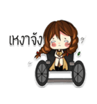 little princess on wheelchair v1（個別スタンプ：27）