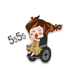 little princess on wheelchair v1（個別スタンプ：31）