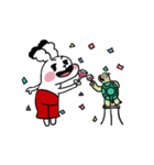 Amo and his Red pants friend（個別スタンプ：35）