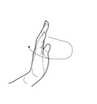Finger's talk_V2（個別スタンプ：6）