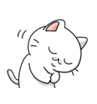 しろいにゃんこスタンプ（個別スタンプ：5）