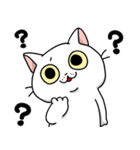 しろいにゃんこスタンプ（個別スタンプ：7）