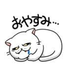 しろいにゃんこスタンプ（個別スタンプ：20）