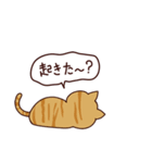 元気な猫 日本語（個別スタンプ：6）