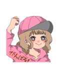 ブルーとピンクがスキな2人の女の子（個別スタンプ：28）