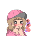 ブルーとピンクがスキな2人の女の子（個別スタンプ：33）