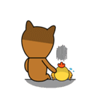 Nobu and Co (Shiba Inu and Chick)（個別スタンプ：3）