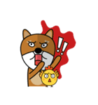 Nobu and Co (Shiba Inu and Chick)（個別スタンプ：5）