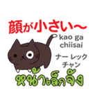 カワイイ猫日本語タイ語（個別スタンプ：23）