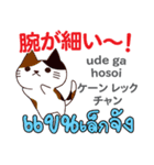 カワイイ猫日本語タイ語（個別スタンプ：34）