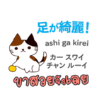 カワイイ猫日本語タイ語（個別スタンプ：38）