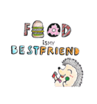 Mr.F (the hedgehog) : LOVES FOOD（個別スタンプ：1）