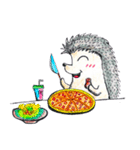 Mr.F (the hedgehog) : LOVES FOOD（個別スタンプ：2）