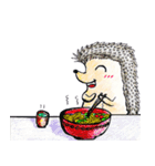 Mr.F (the hedgehog) : LOVES FOOD（個別スタンプ：3）