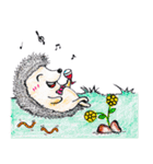 Mr.F (the hedgehog) : LOVES FOOD（個別スタンプ：10）