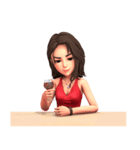 Jessica in social world（個別スタンプ：40）