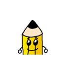 Pencil and eraser picture（個別スタンプ：1）