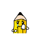 Pencil and eraser picture（個別スタンプ：3）