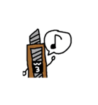 Pencil and eraser picture（個別スタンプ：26）