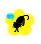 ねこのシルエット（個別スタンプ：7）