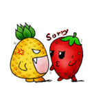 Pineapple encounter strawberries（個別スタンプ：4）