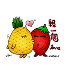 Pineapple encounter strawberries（個別スタンプ：9）