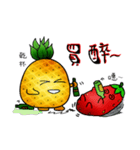 Pineapple encounter strawberries（個別スタンプ：12）