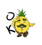The young man of pineapple（個別スタンプ：1）
