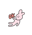 ウサギといっしょ（個別スタンプ：3）