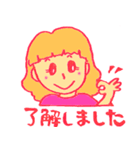 働く女性のスタンプ（個別スタンプ：9）