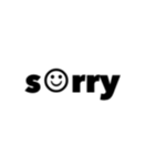 Smile文字Sticker（個別スタンプ：3）