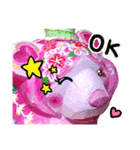 木彫りの恋熊（こいくま）ちゃん（個別スタンプ：16）