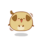 Chubby Brown Dog（個別スタンプ：19）