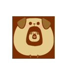 Chubby Brown Dog（個別スタンプ：21）