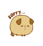 Chubby Brown Dog（個別スタンプ：24）