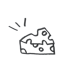 素朴なねずみくん（個別スタンプ：1）