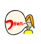 つぶやく女の子（個別スタンプ：34）