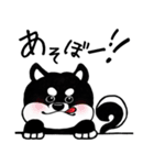くろ柴（個別スタンプ：3）
