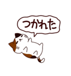 ネガティブな猫 日本語（個別スタンプ：7）