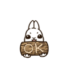 Rabbit with Mask -Move it up（個別スタンプ：6）