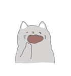 The cat is expressionless（個別スタンプ：3）