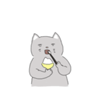 The cat is expressionless（個別スタンプ：5）